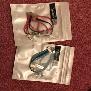 NWT- Leather bracelet Set is two